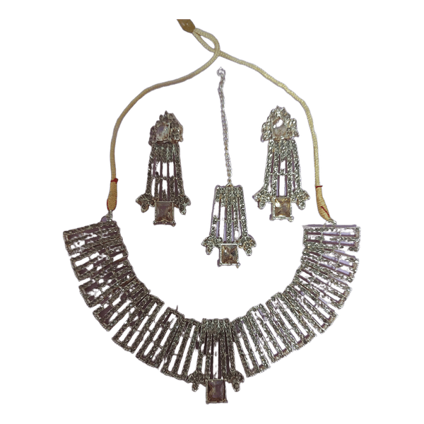 Golden big jewellery set