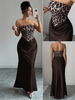 Leopard print bodycon dress