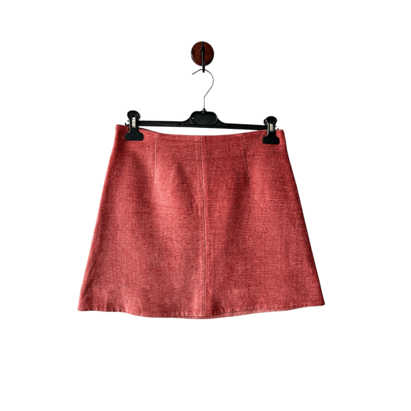 COS Women’s rust-colored corduroy mini skirt size 34