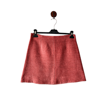COS Women’s rust-colored corduroy mini skirt size 34