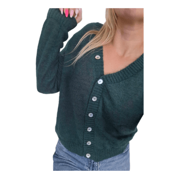 Dark green mohair cardigan