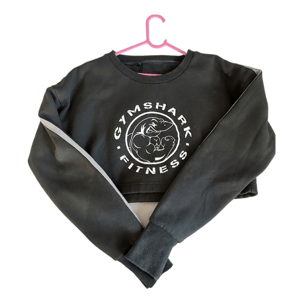 Gymshark grey cropped sweatshirt