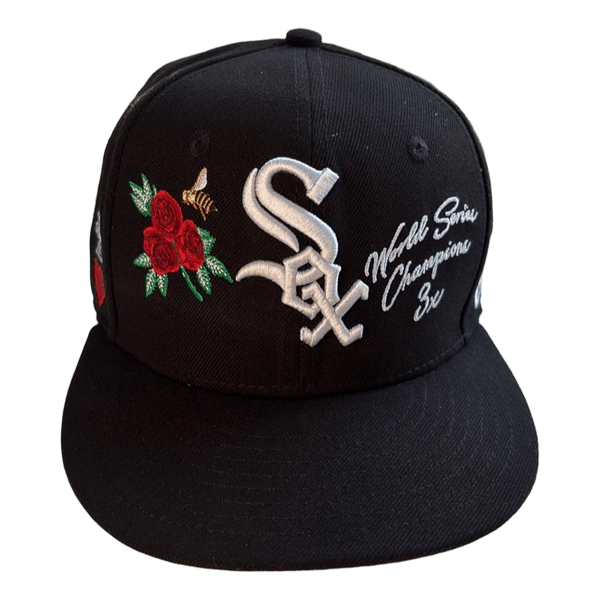 Black Chicago White Sox fitted hat