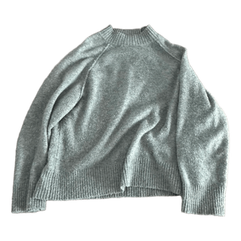 Grey knit sweater