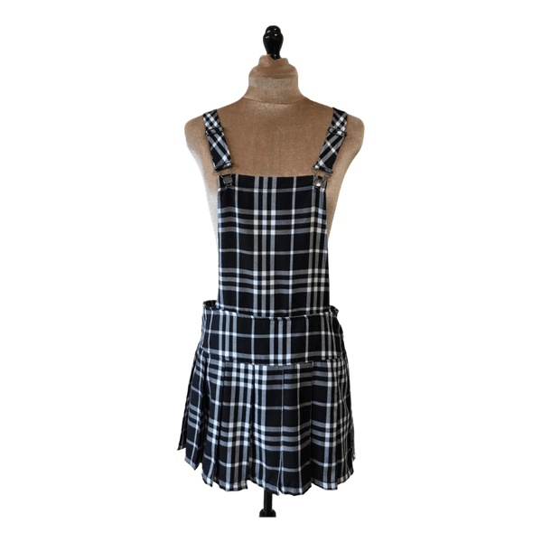 Tripp NYC plaid pinafore dress / jumper (M / 38)