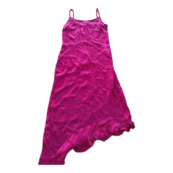 Pink asymmetrisk stropkjole
