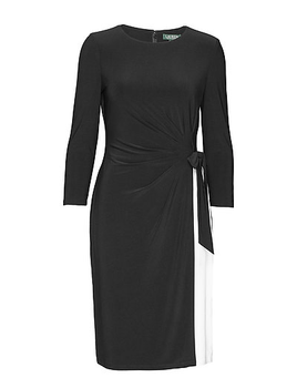 Ralph Lauren Two-tone jersey dress