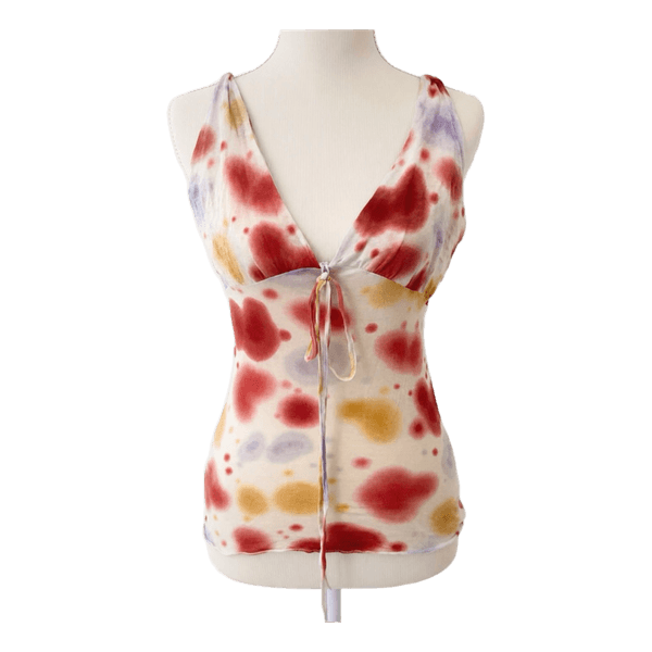 Vintage Japanese Tie Dye Cotton Cami | Fairycore Y2K