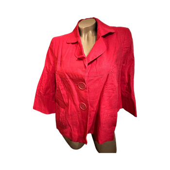 Evie cotton linen blazer