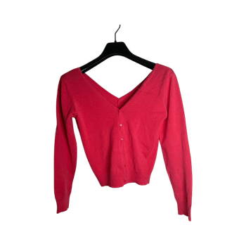 Zara Pink v-neck button cardigan
