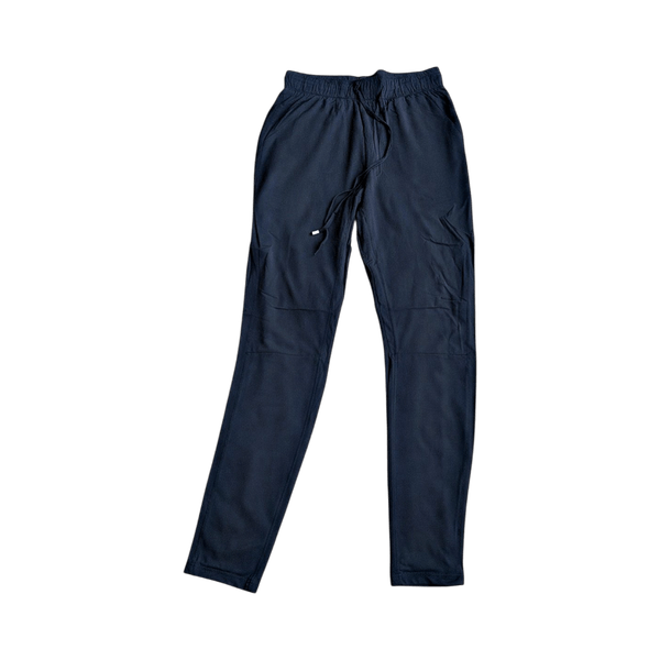 Black drawstring trousers