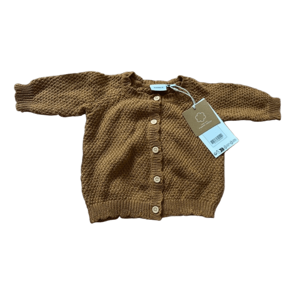 Brown knitted cardigan
