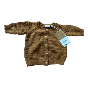 Brown knitted cardigan