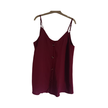 Burgundy hihaton toppi