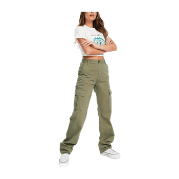 Khaki Straight Leg Cargo Trousers