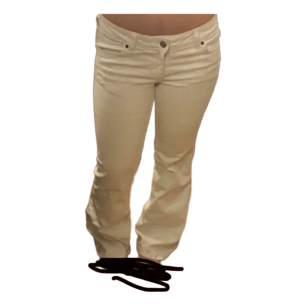 Hvide flared jeans