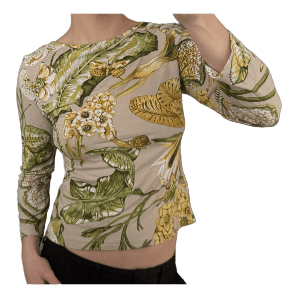 Blomstret langærmet top