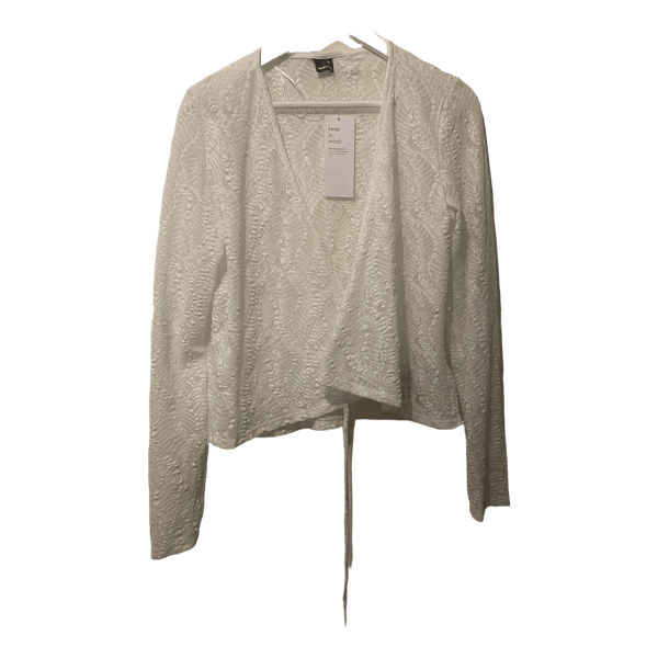 Hvid Gina Tricot slå-om top