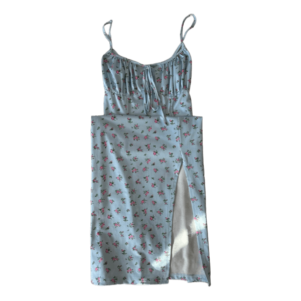 Light blue floral dress