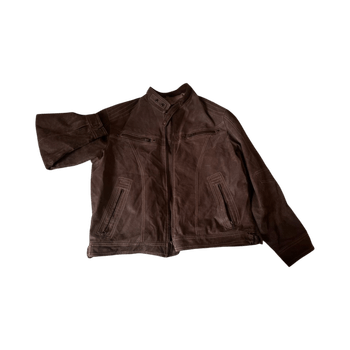 Vintage Ruskea oversize nahkatakki