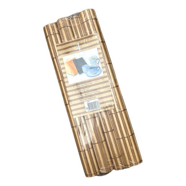 Brand New Bamboo Placemat Set (4 pcs) • Sealed