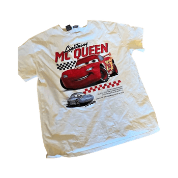 White Lightning McQueen t-shirt