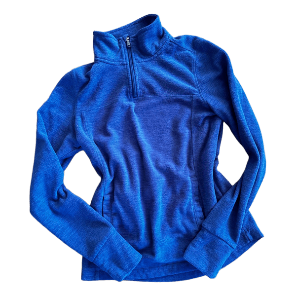 Blue fleece quarter zip