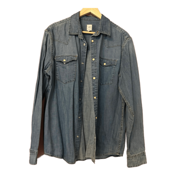 Blue denim shirt