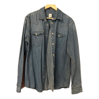Blue denim shirt