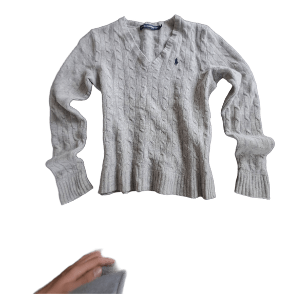 Grey Ralph Lauren merino wool sweater