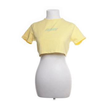 gymshark yellow Crop top