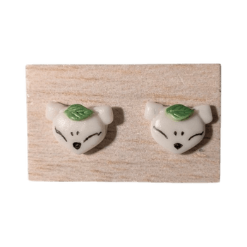 Valkoiset eläinhahmokorvakorut