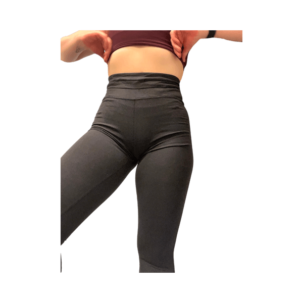 Black high-waisted leggings