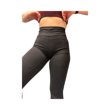 Black high-waisted leggings