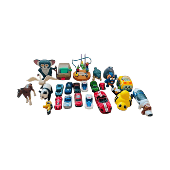 assorted toy car & animal set