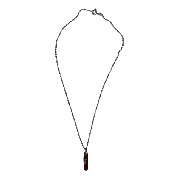 Silver tone zodiac necklace