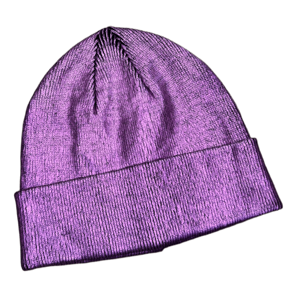 Reserved purple metallic beanie
