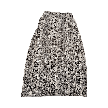 Mustat käärmeprintti hame