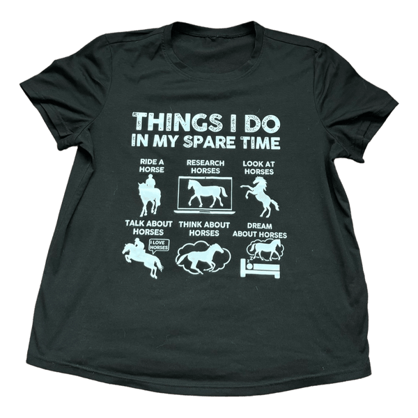 🐴 Horse Lover T-Shirt – M/L | For Every Horse Girl 🖤
