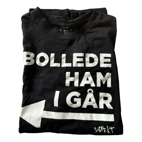 Sort Suspekt t-shirt