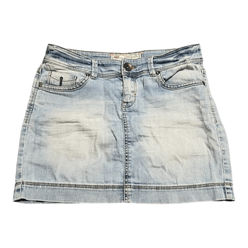 y2k Light blue denim mini-skirt