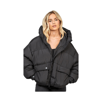 Black puffer jacket