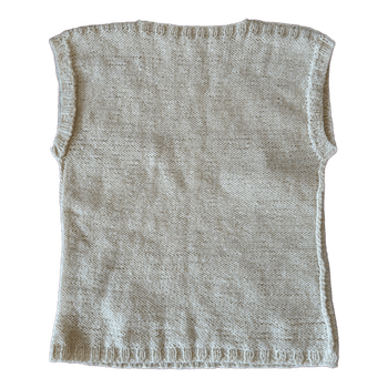Pale yellow knitted vest