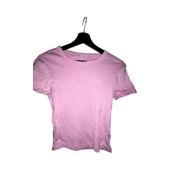 Vaaleanpunainen t-paita, yksivärinen