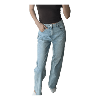 Light blue wide leg jeans