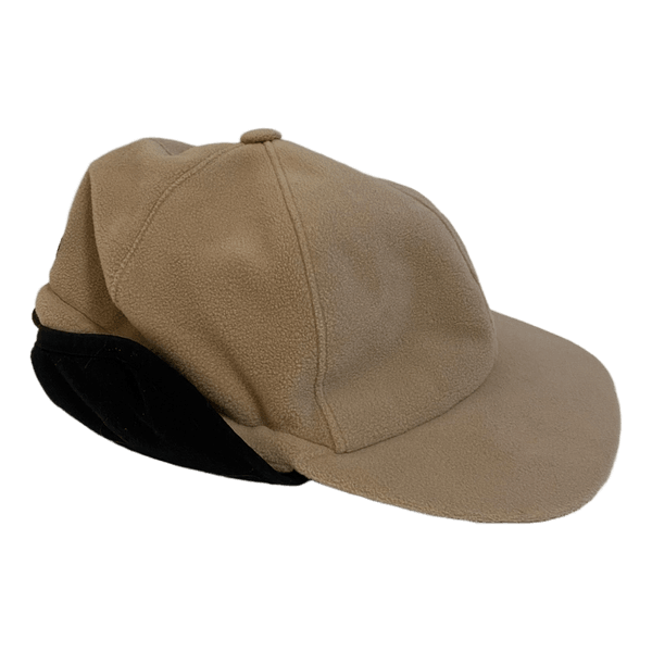 Fredrikson Windstopper Fleece Hat with Ear Flaps Size 58 Beige Black Outdoor Winter Cap