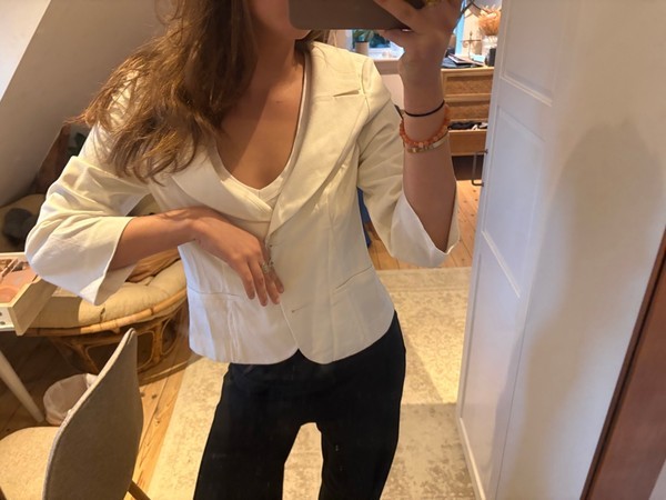 Vintage hvid blazer