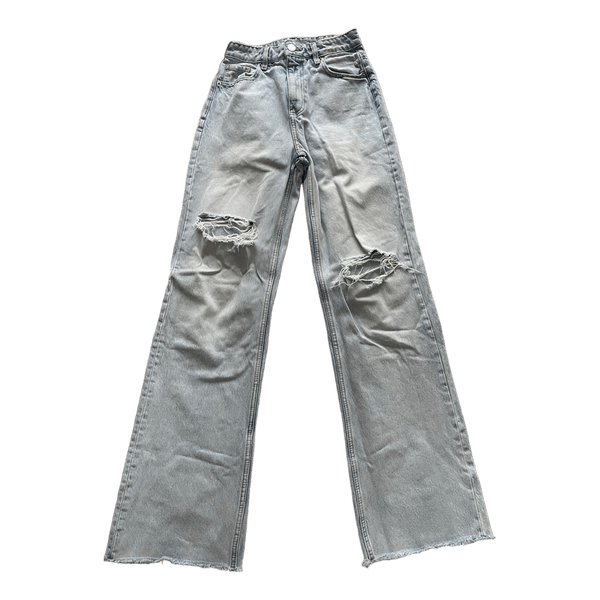 Light wash ripped jeans