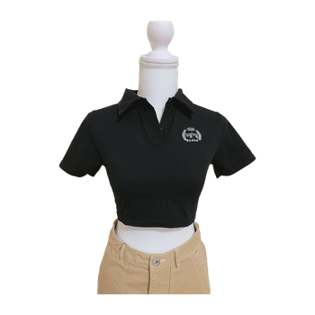 Black cropped croptop
