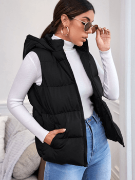 Sleeveless padded coat